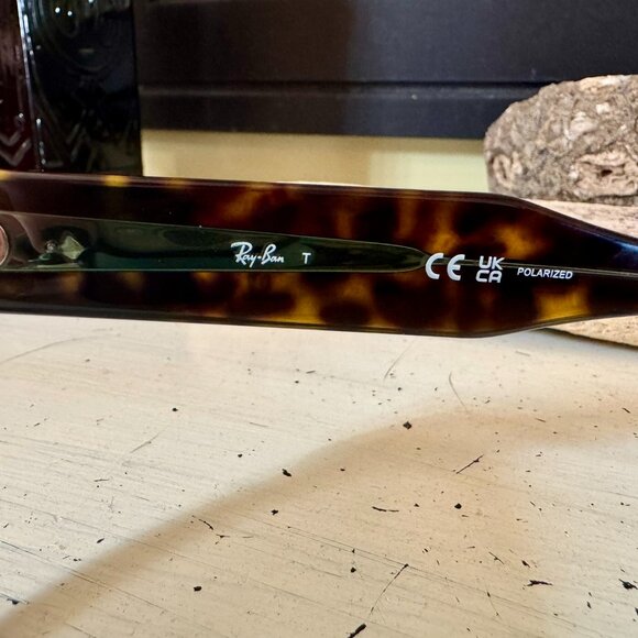 Ray-Ban Mega Hawkeye RB0298 tortoise & green w/ grey lens unisex sunglasses, EUC - Picture 7 of 11